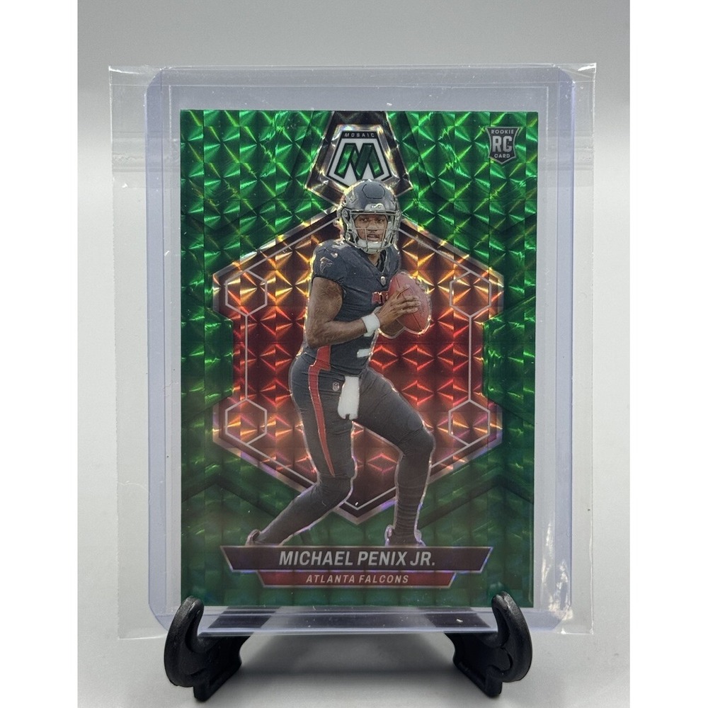 2024 Panini Mosaic - Rookies Green Mosaic Prizm #308 Michael Penix Jr. (RC)